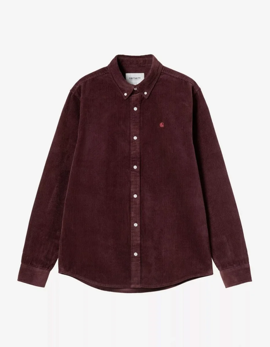 Camisa CARHARTT WIP MADISON CORD - Amarone - Imagen 5