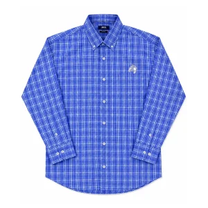 Camisa Cuadrillé Azul 100% Algodón