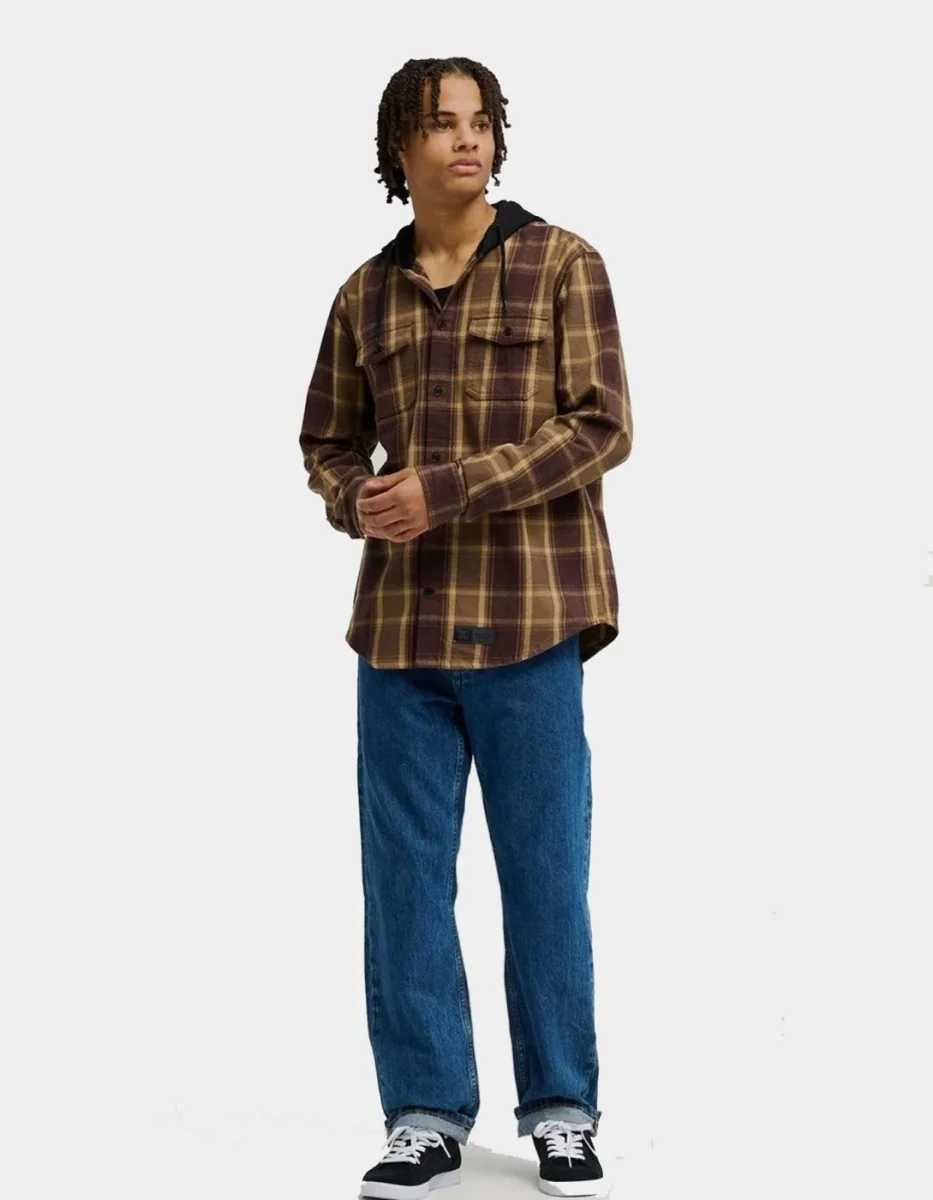 Camisa DC SHOES RUCKUS - Coffee Bean - Imagen 4