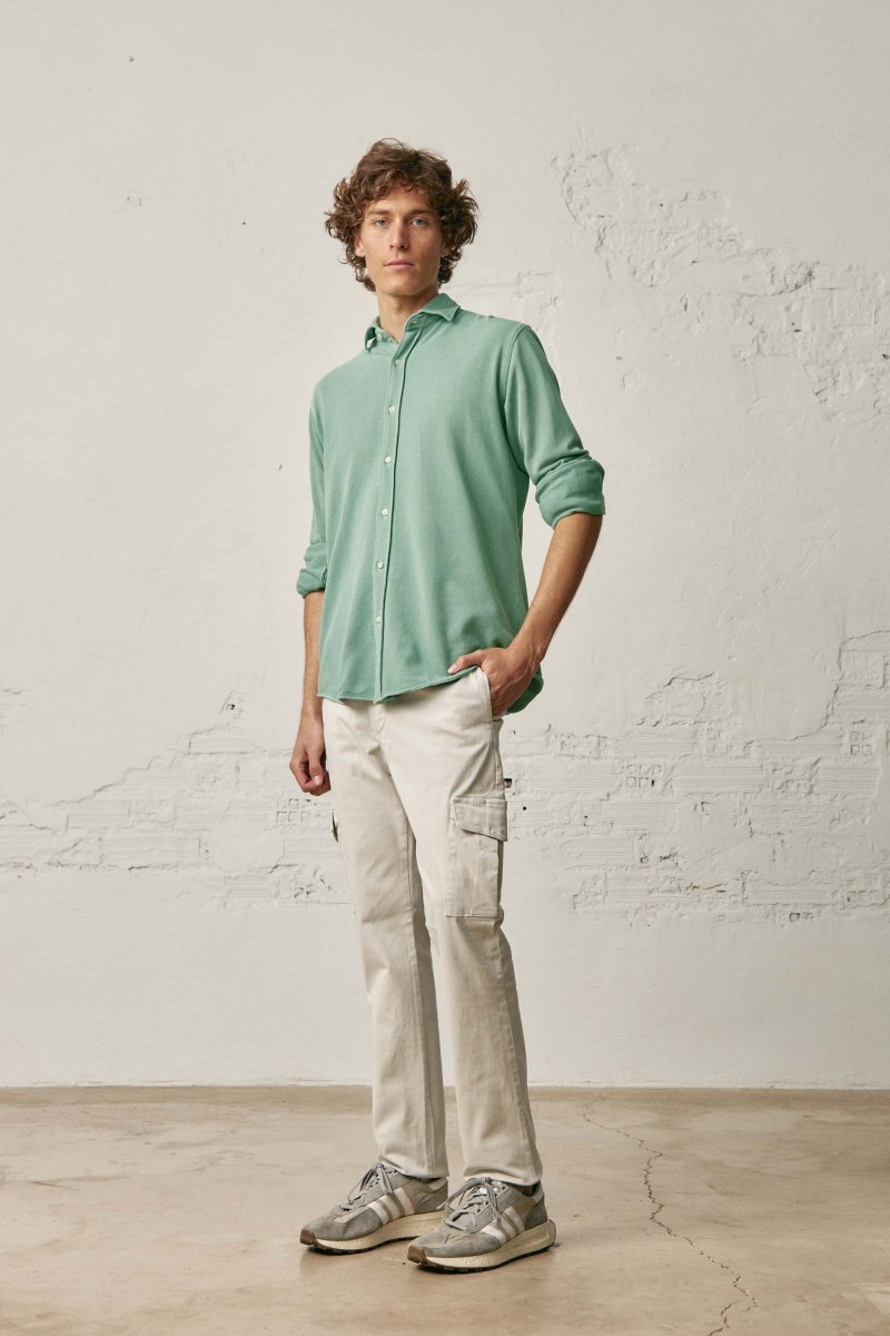Camisa de Piqué - Verde Manzana - Imagen 3