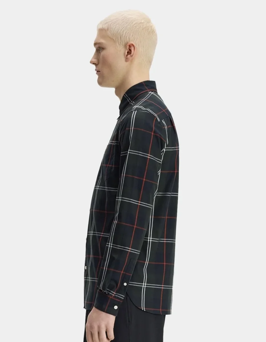 Camisa FRED PERRY M3456 - Night Green - Imagen 3
