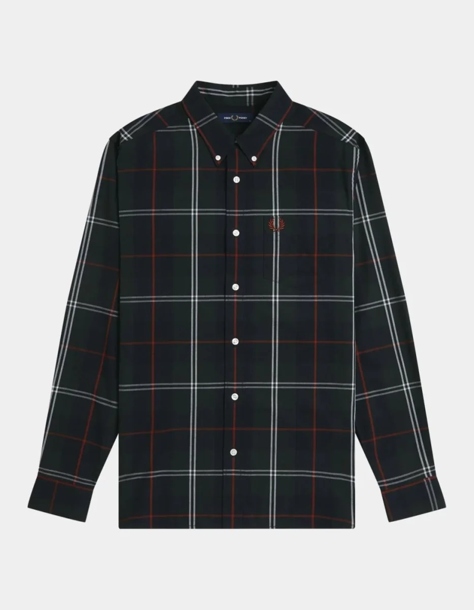 Camisa FRED PERRY M3456 - Night Green - Imagen 6