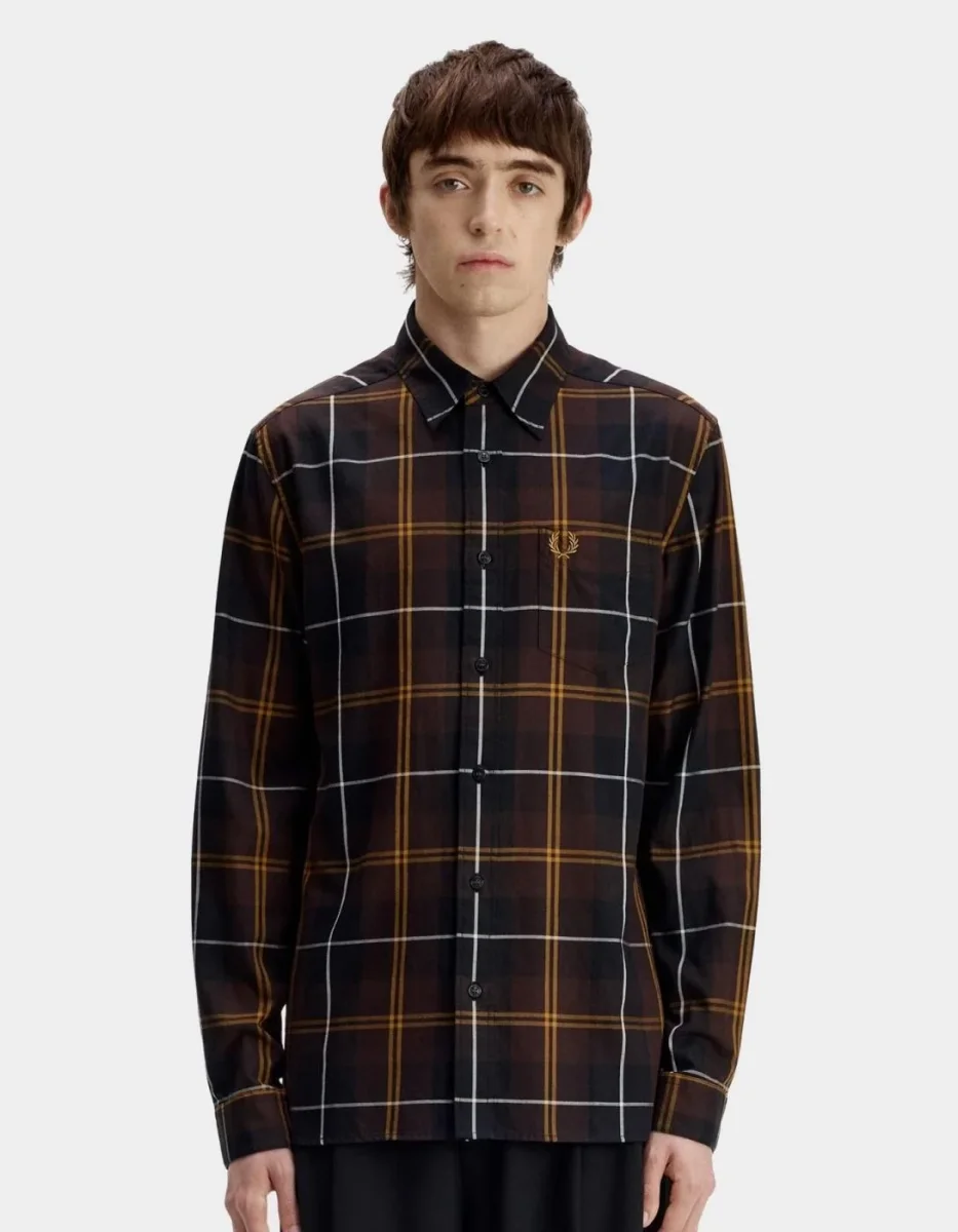 Camisa FRED PERRY M3457 - Rich Brown - Imagen 2