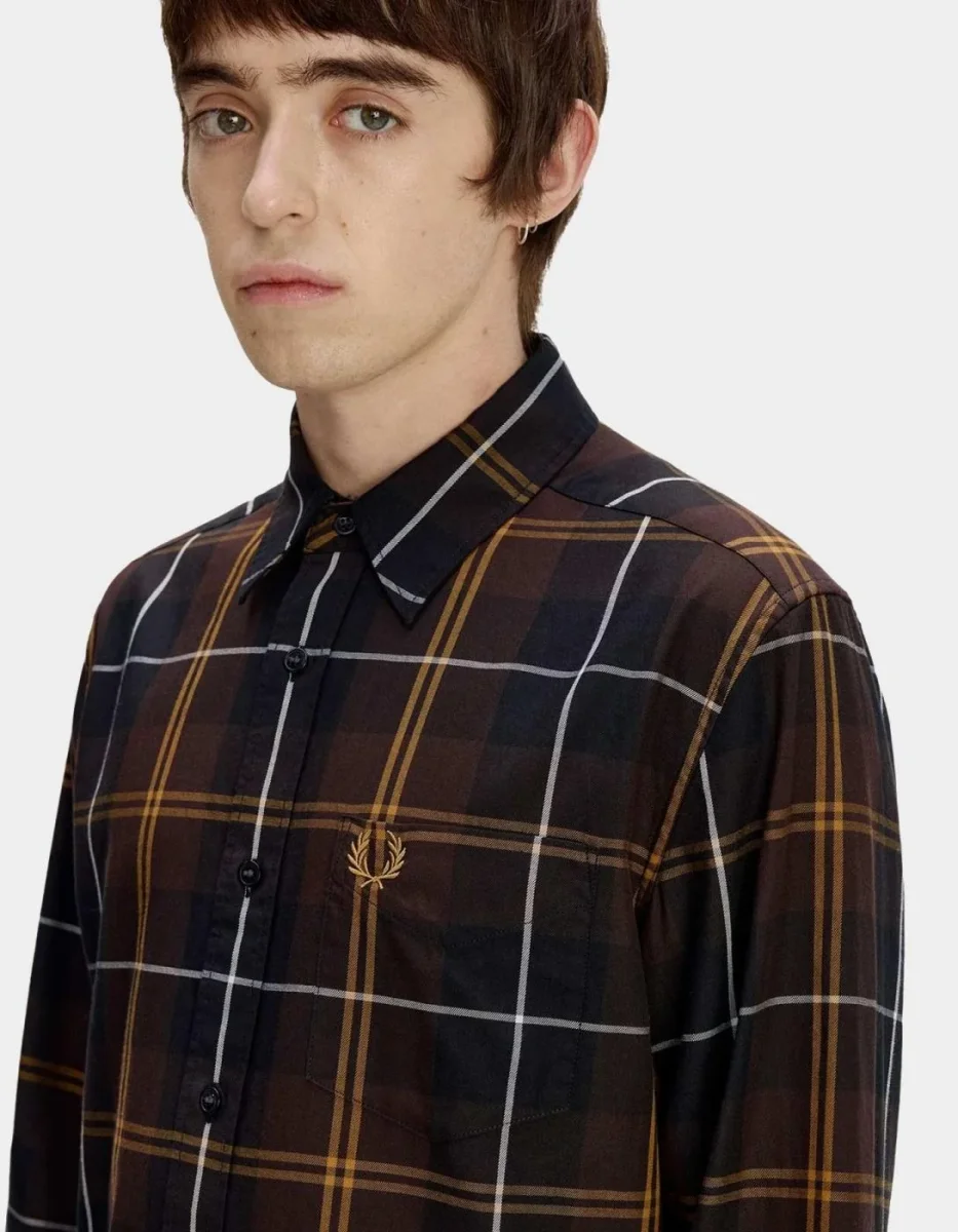Camisa FRED PERRY M3457 - Rich Brown - Imagen 5