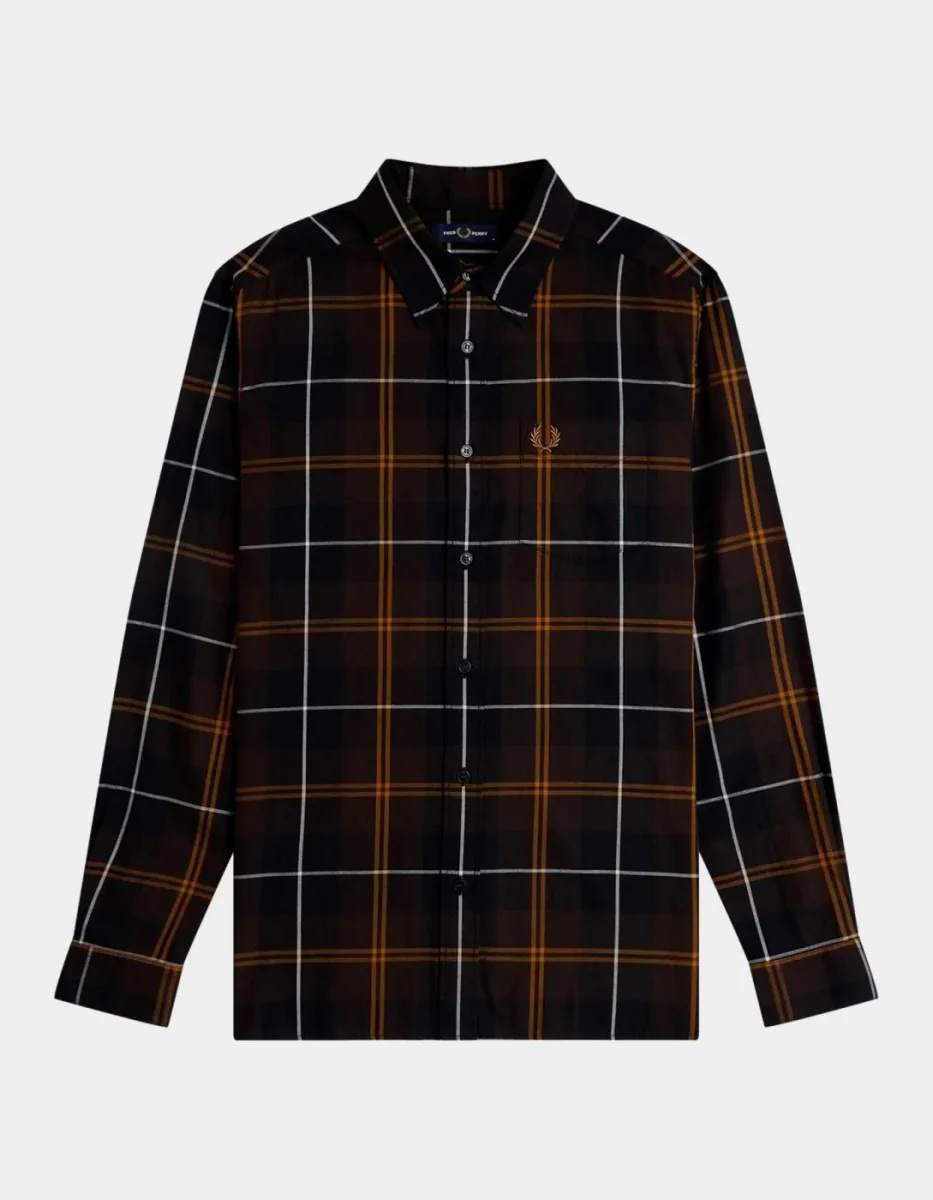 Camisa FRED PERRY M3457 - Rich Brown - Imagen 7