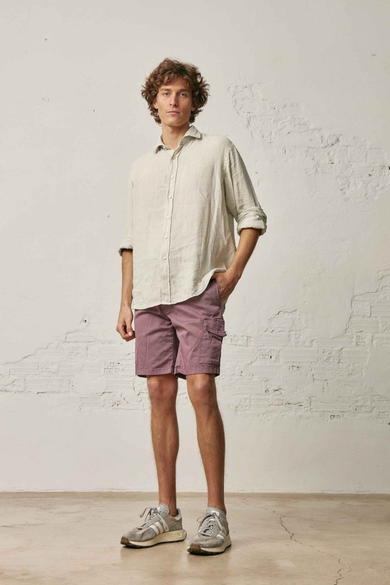 Camisa de Lino - Piedra - Imagen 5