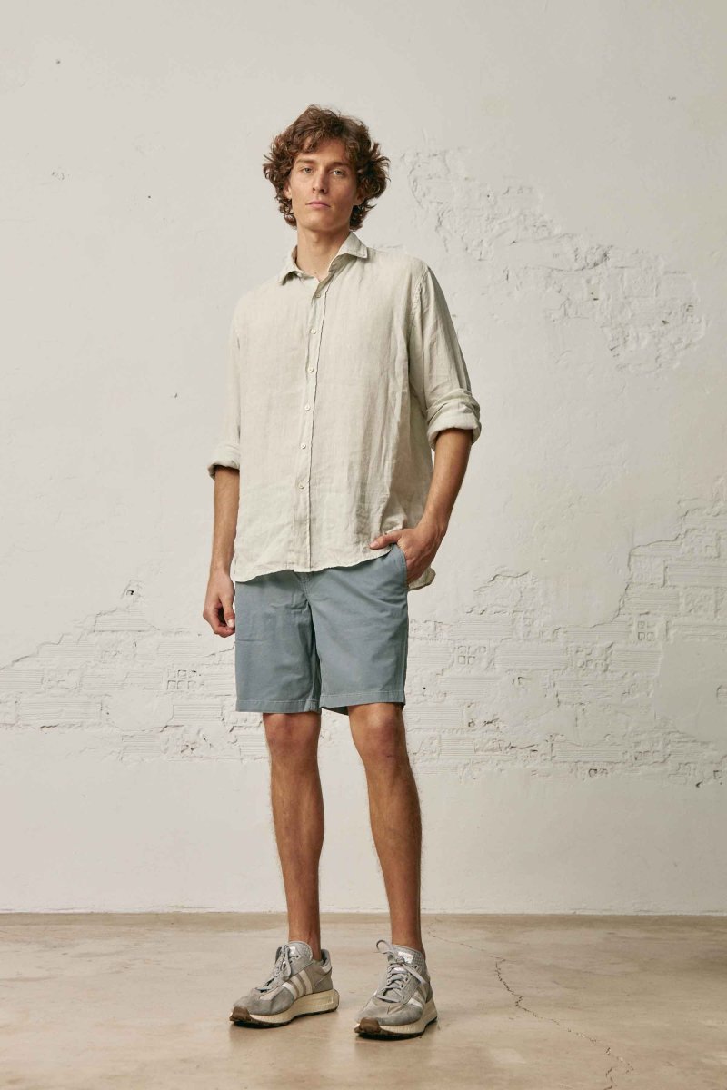 Camisa de Lino - Piedra - Imagen 6