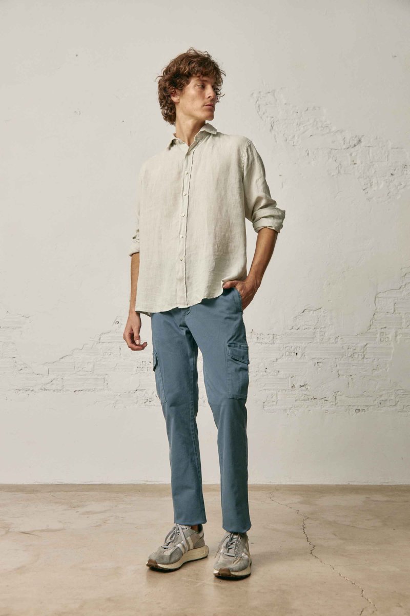 Camisa de Lino - Piedra - Imagen 3