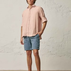 Camisa de Lino - Salmón