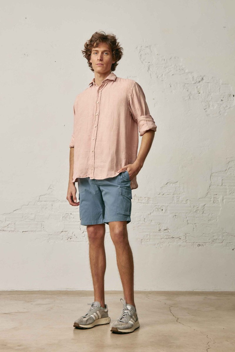 Camisa de Lino - Salmón - Imagen 2