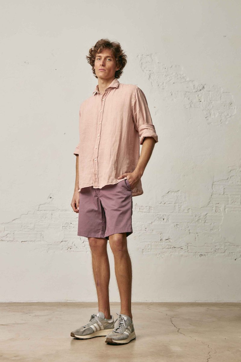 Camisa de Lino - Salmón - Imagen 4