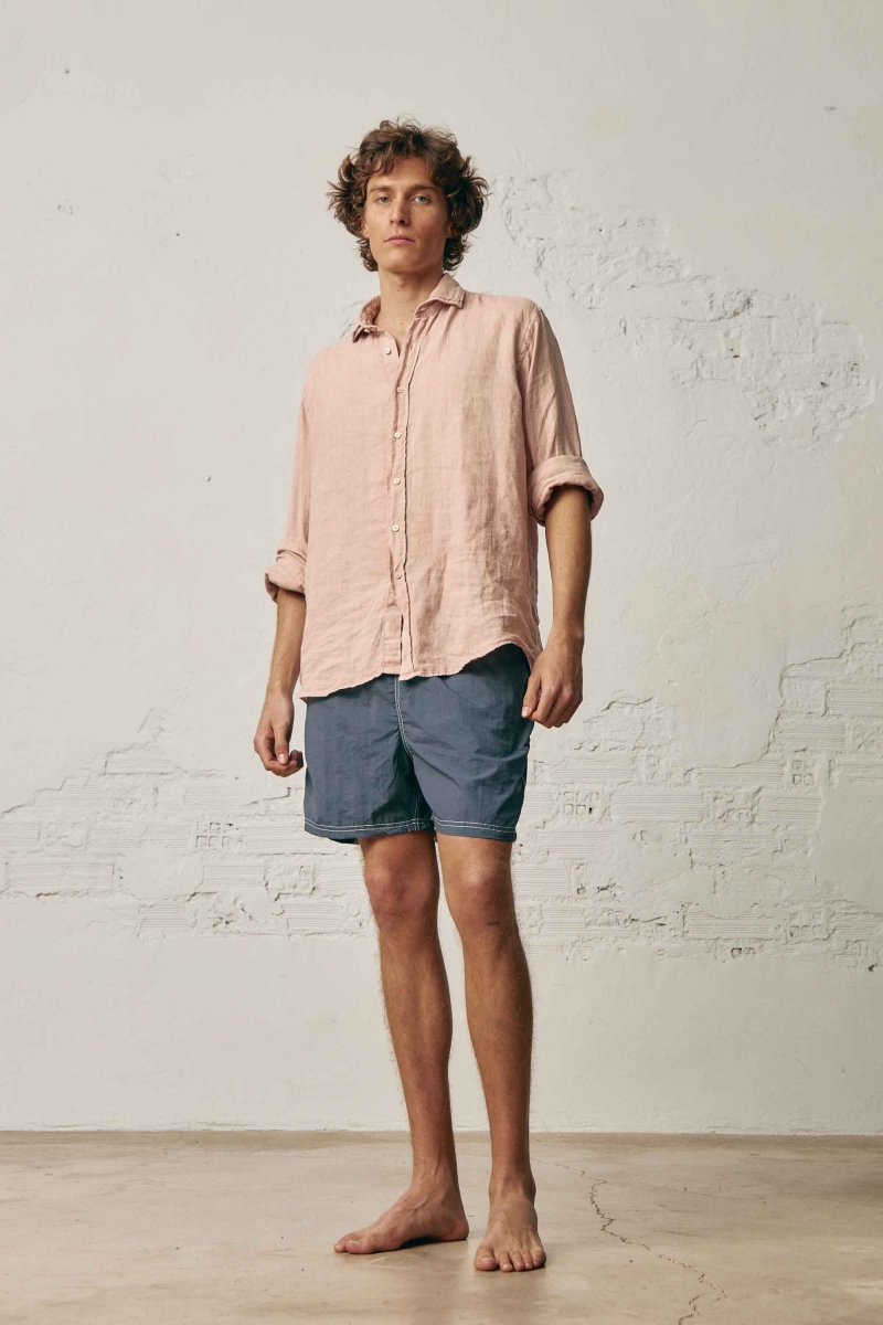 Camisa de Lino - Salmón - Imagen 6