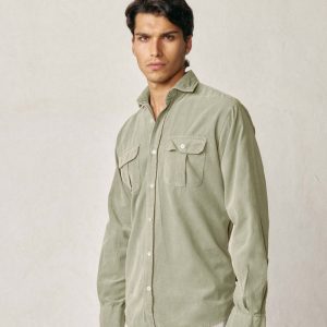 Camisa Micropana 2 Bolsillos - Oliva Claro
