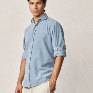 Camisa Micropana - Azul Petróleo