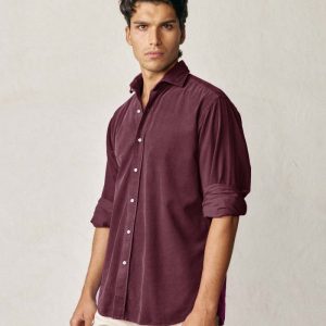 Camisa Micropana - Burdeos