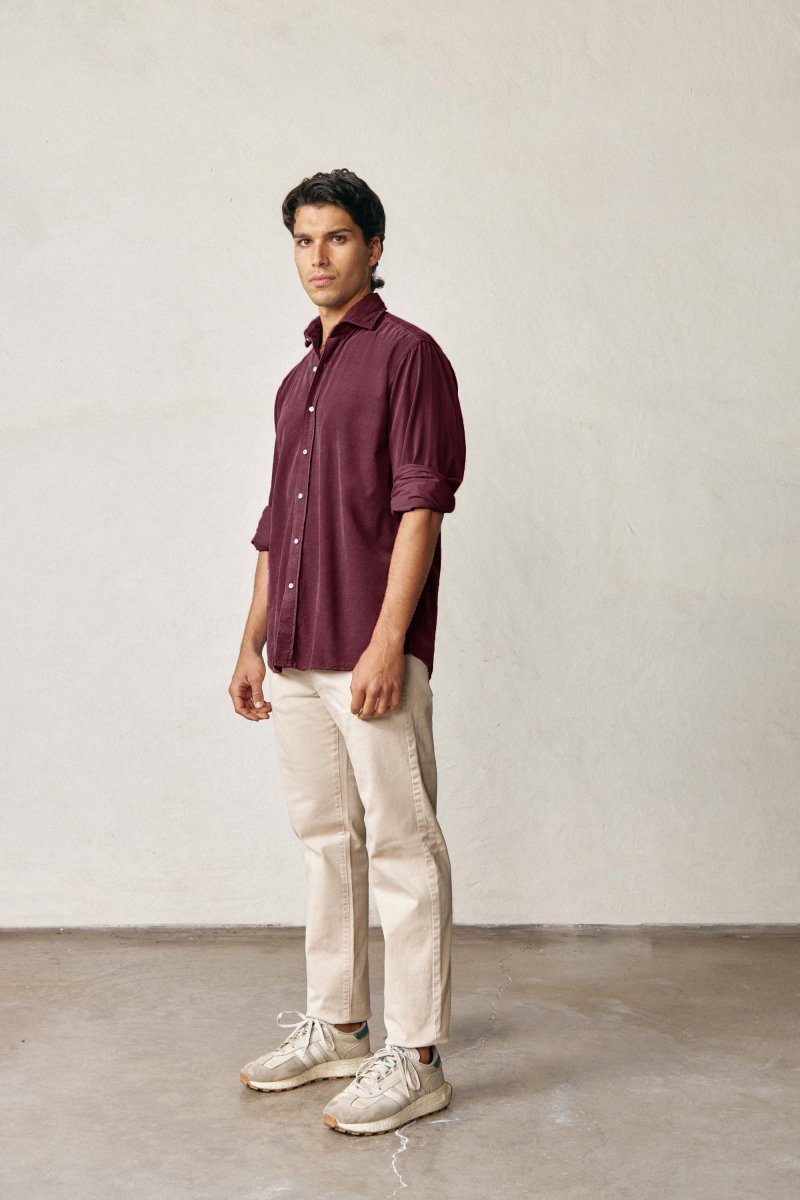 Camisa Micropana - Burdeos - Imagen 3