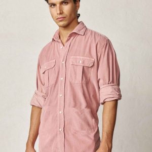 Camisa Micropana 2 Bolsillos - Salmón