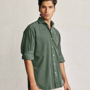 Camisa Micropana - Verde Oscuro