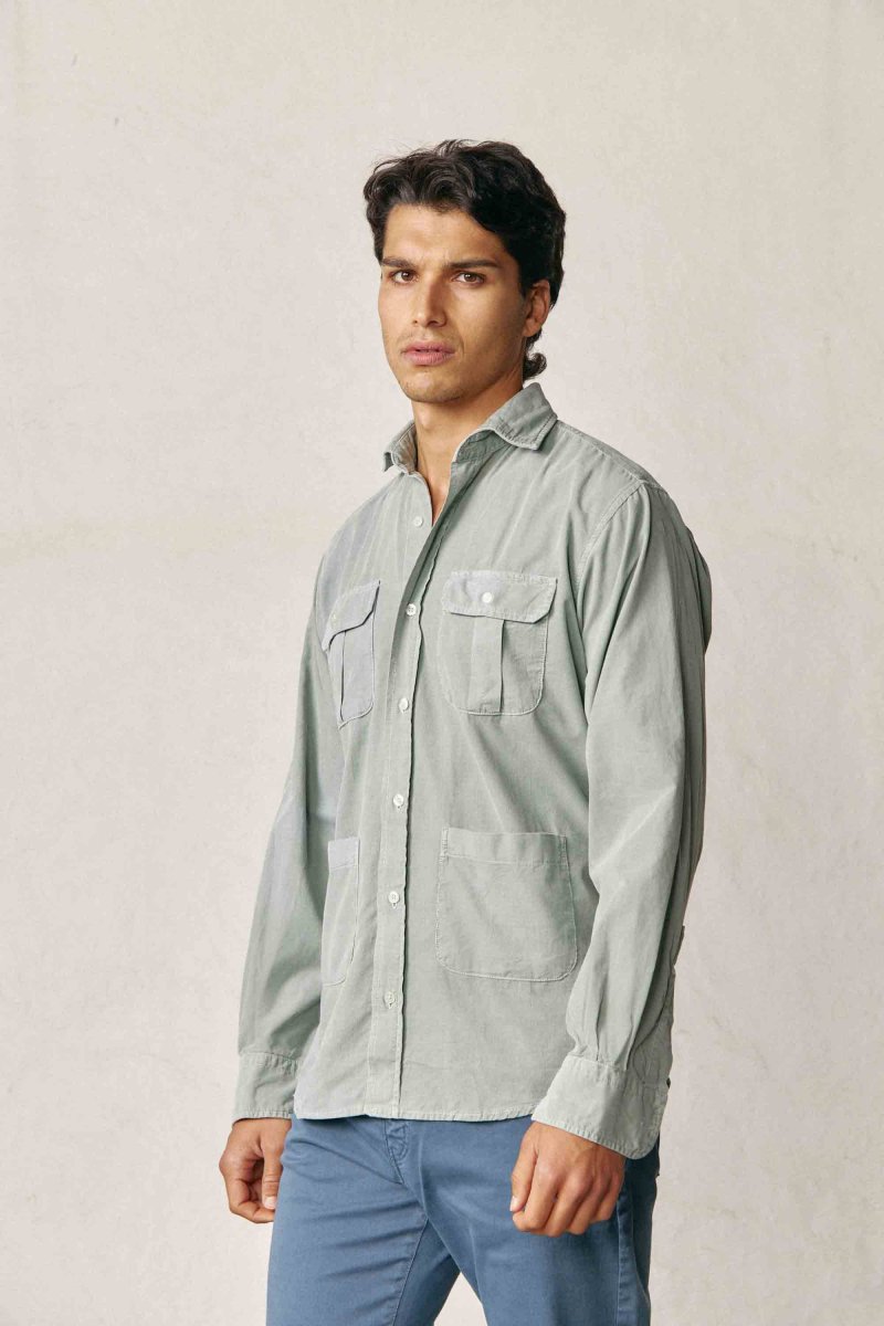 Camisa Micropana 4 Bolsillos - Verde