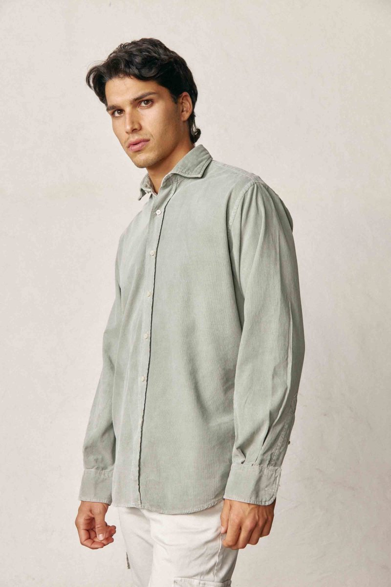 Camisa Micropana - Verde Lavado