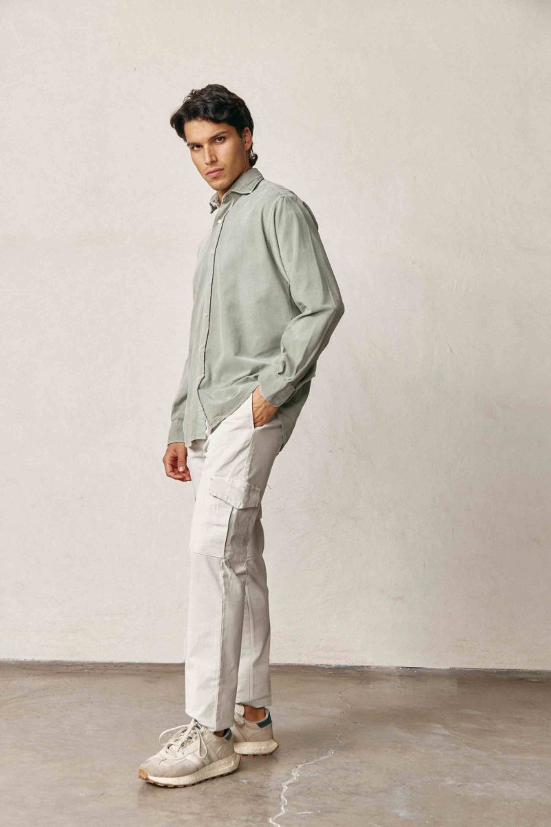 Camisa Micropana - Verde Lavado - Imagen 3