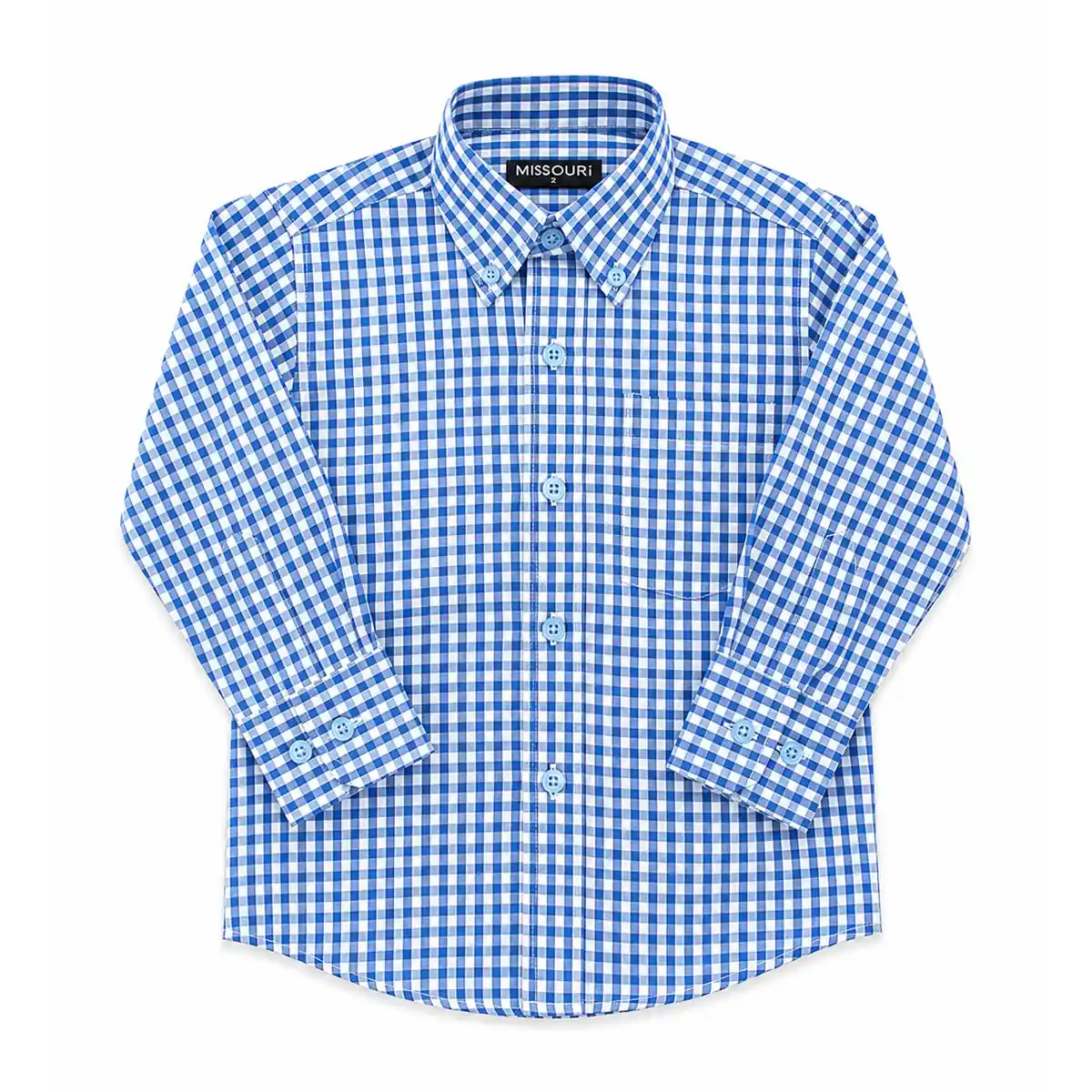 Camisa Missouri Azul de Cuadros Clásicos - Imagen 2