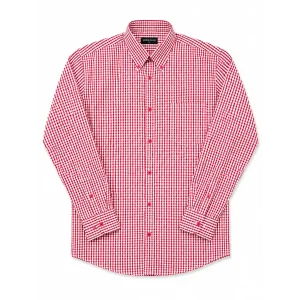 Camisa Missouri Microcuadro Rojo