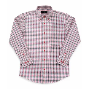 Camisa Missouri Microcuadros Rojo Azul y Blanco