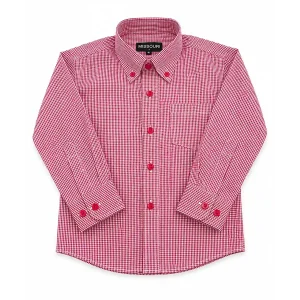 Camisa Missouri de Microcuadros Rojo y Blanco