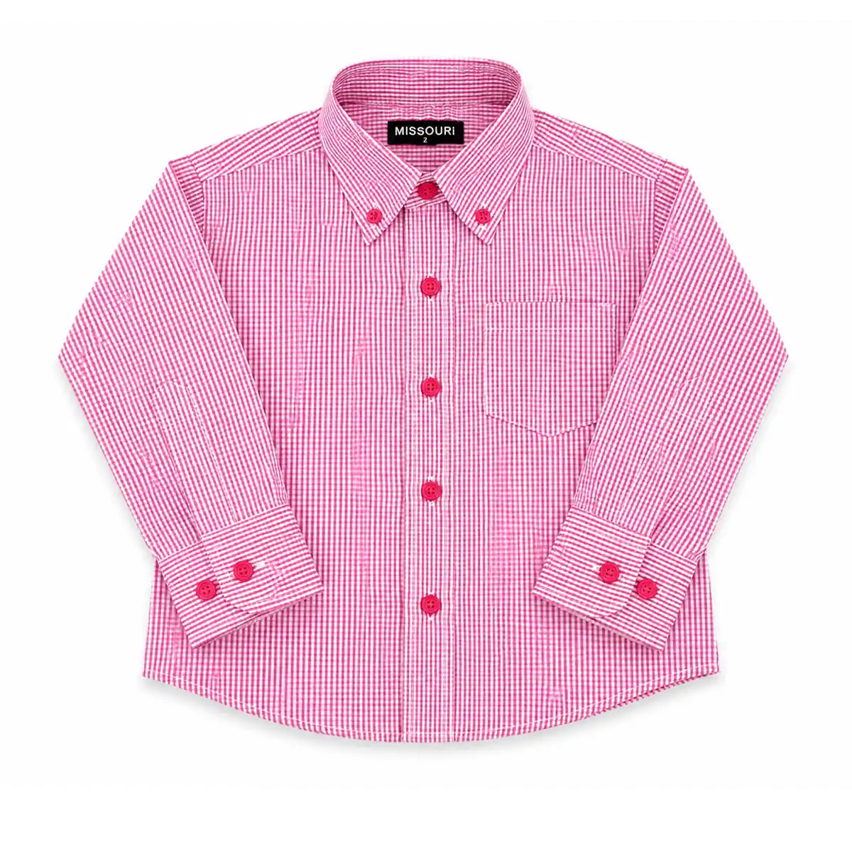 Camisa Missouri de Microcuadros Rosado y Blanco - Imagen 2