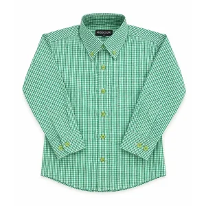 Camisa Missouri de Microcuadros Verde y Blanco