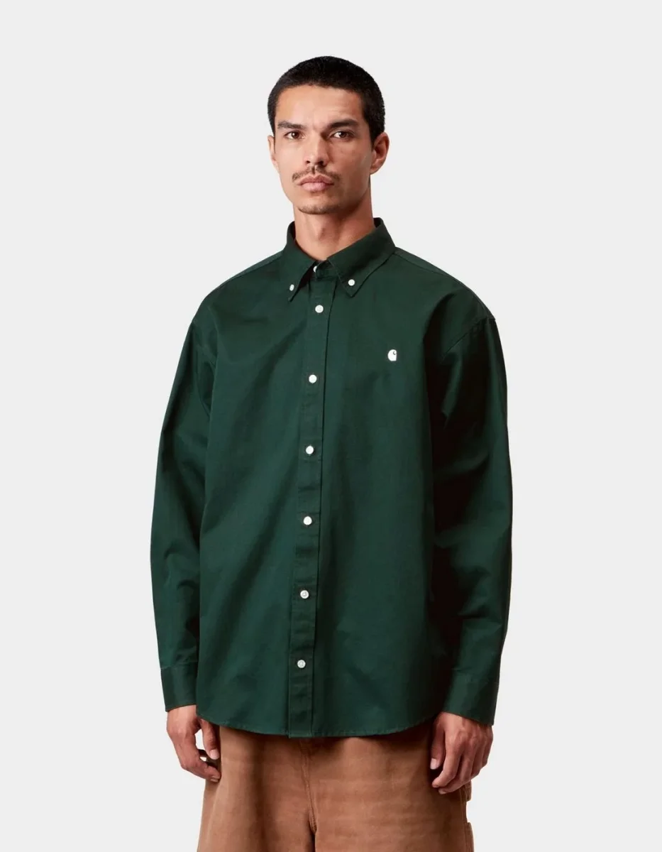 Camisa CARHARTT WIP OG MADISON - Dark Scarab - Imagen 2