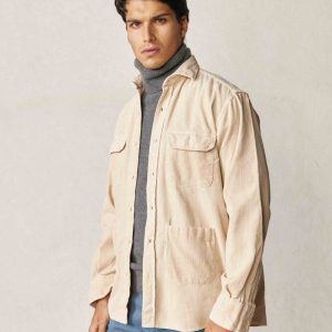 Camisa de Pana 4 Bolsillos - Beige