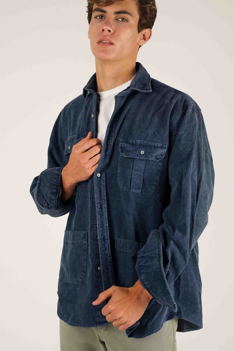 Camisa de Pana 4 Bolsillos - Marino