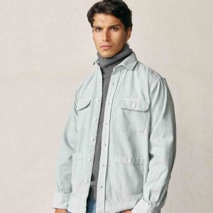 Camisa de Pana 4 Bolsillos - Verde Claro