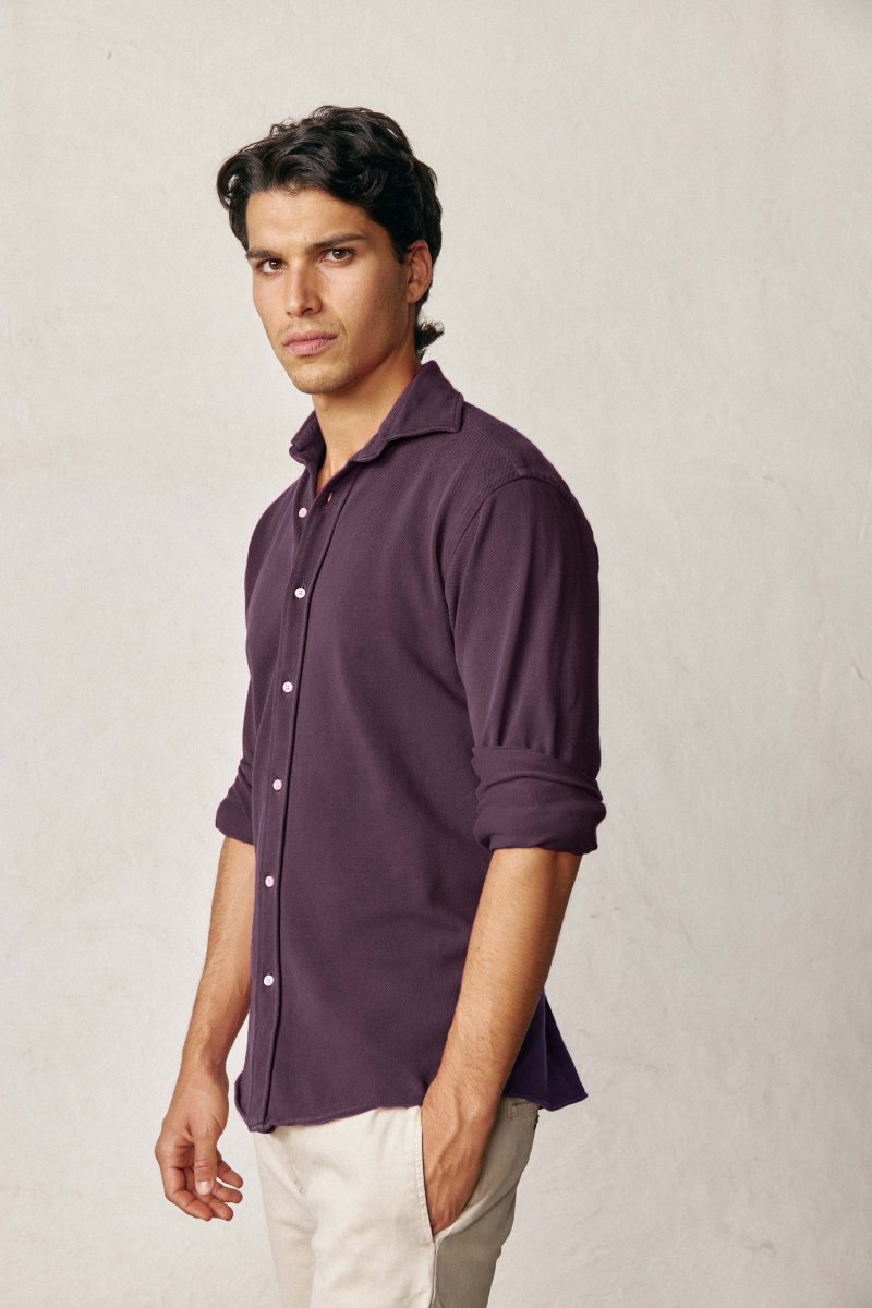 Camisa de Piqué - Burdeos - Imagen 2