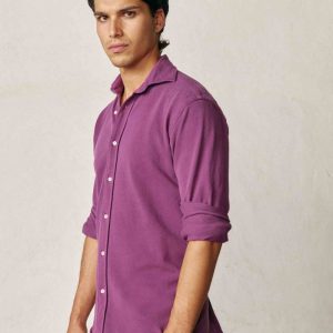 Camisa de Piqué - Morado