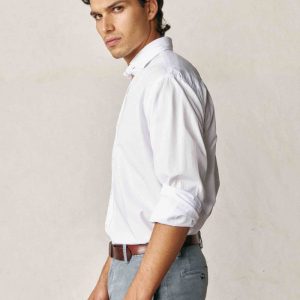 Camisa De Popelín - Blanco