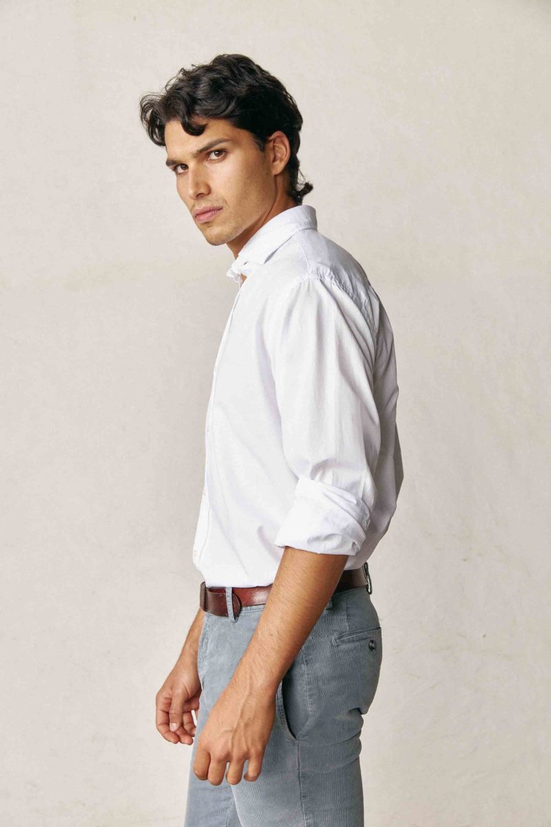 Camisa De Popelín - Blanco