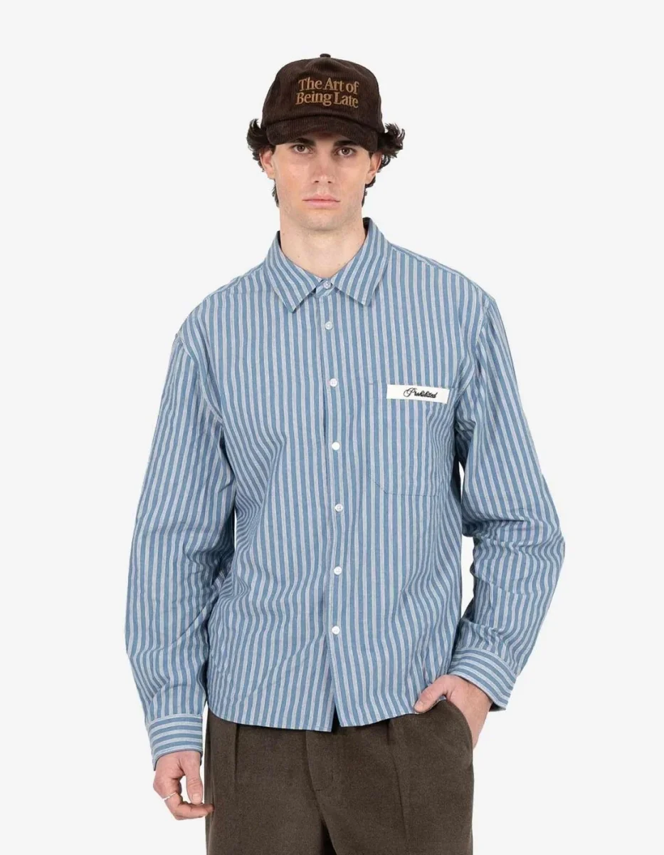 Camisa PROHIBITED DRIFT DRESS - Blue - Imagen 2