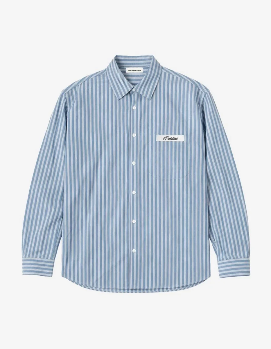 Camisa PROHIBITED DRIFT DRESS - Blue - Imagen 6
