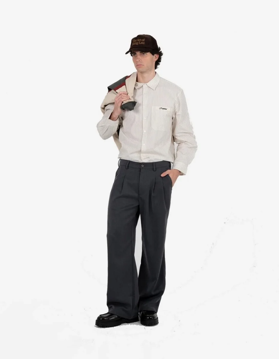 Camisa PROHIBITED DRIFT DRESS - Off White - Imagen 4