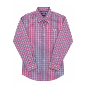 Camisa SGVI Cuadros Verde, Azul y Violeta 100% Algodón