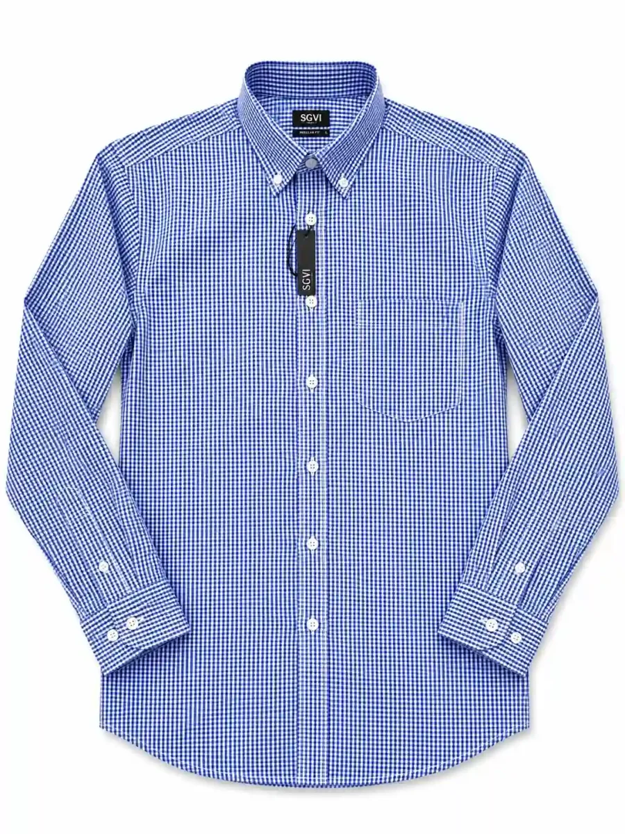 Camisa SGVI Microcuadro Azul