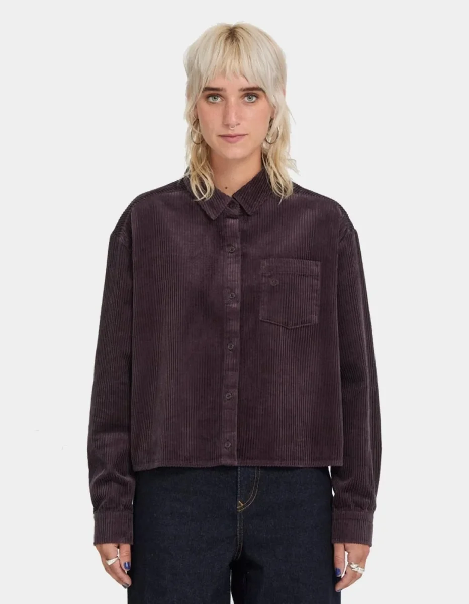 Camisa VOLCOM WEELLOW CORD - Raisin - Imagen 2