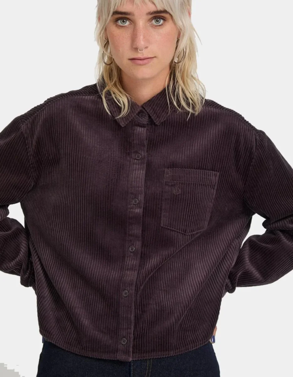 Camisa VOLCOM WEELLOW CORD - Raisin - Imagen 7