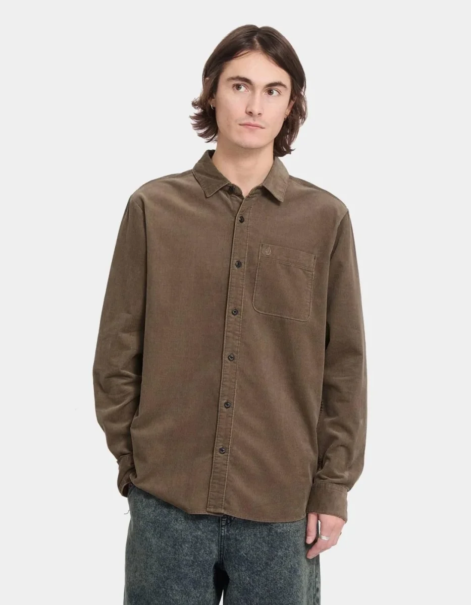Camisa VOLCOM ZANDER CORD - Earth - Imagen 2