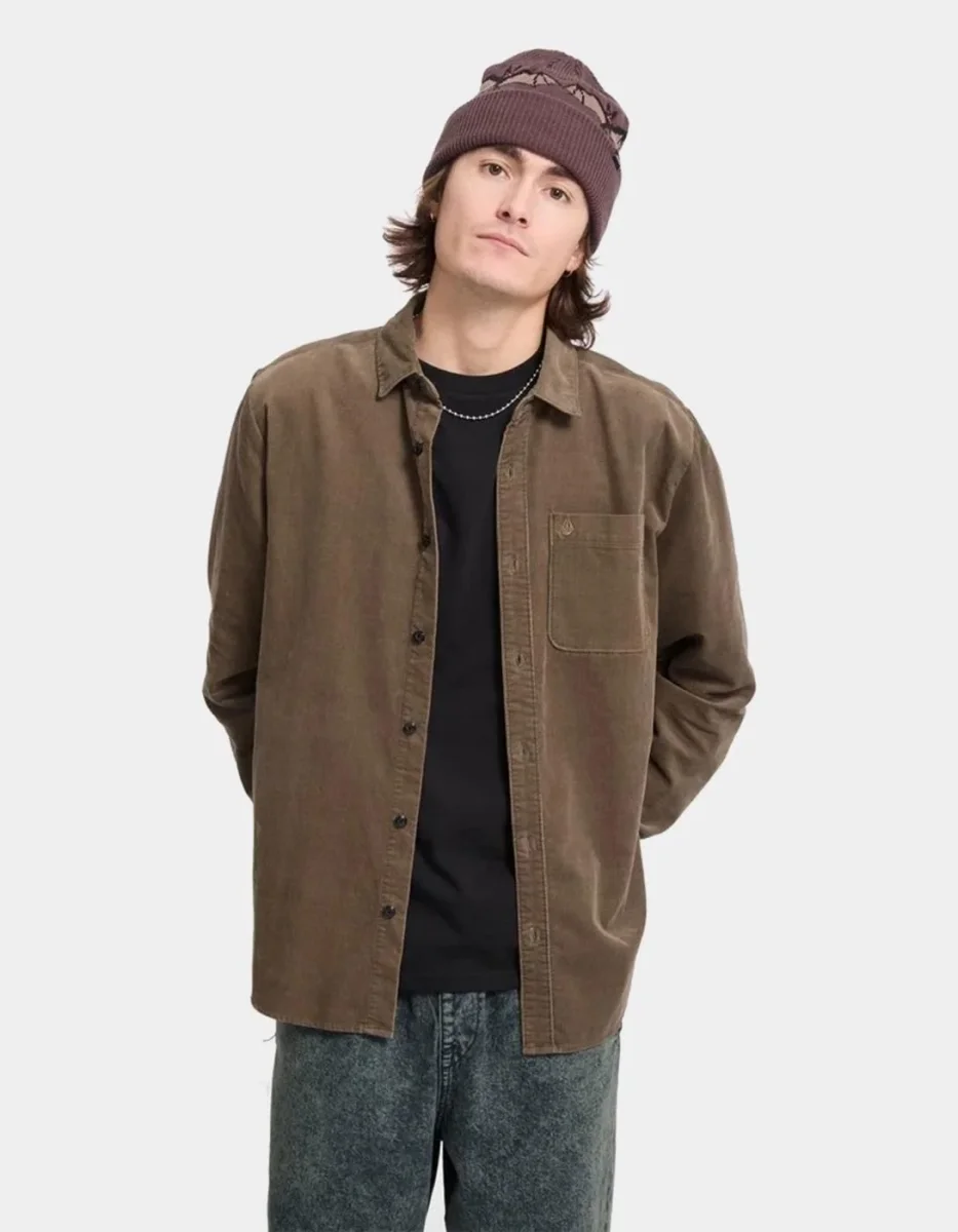 Camisa VOLCOM ZANDER CORD - Earth - Imagen 4