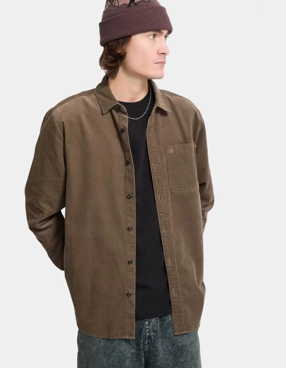 Camisa VOLCOM ZANDER CORD - Earth - Imagen 5