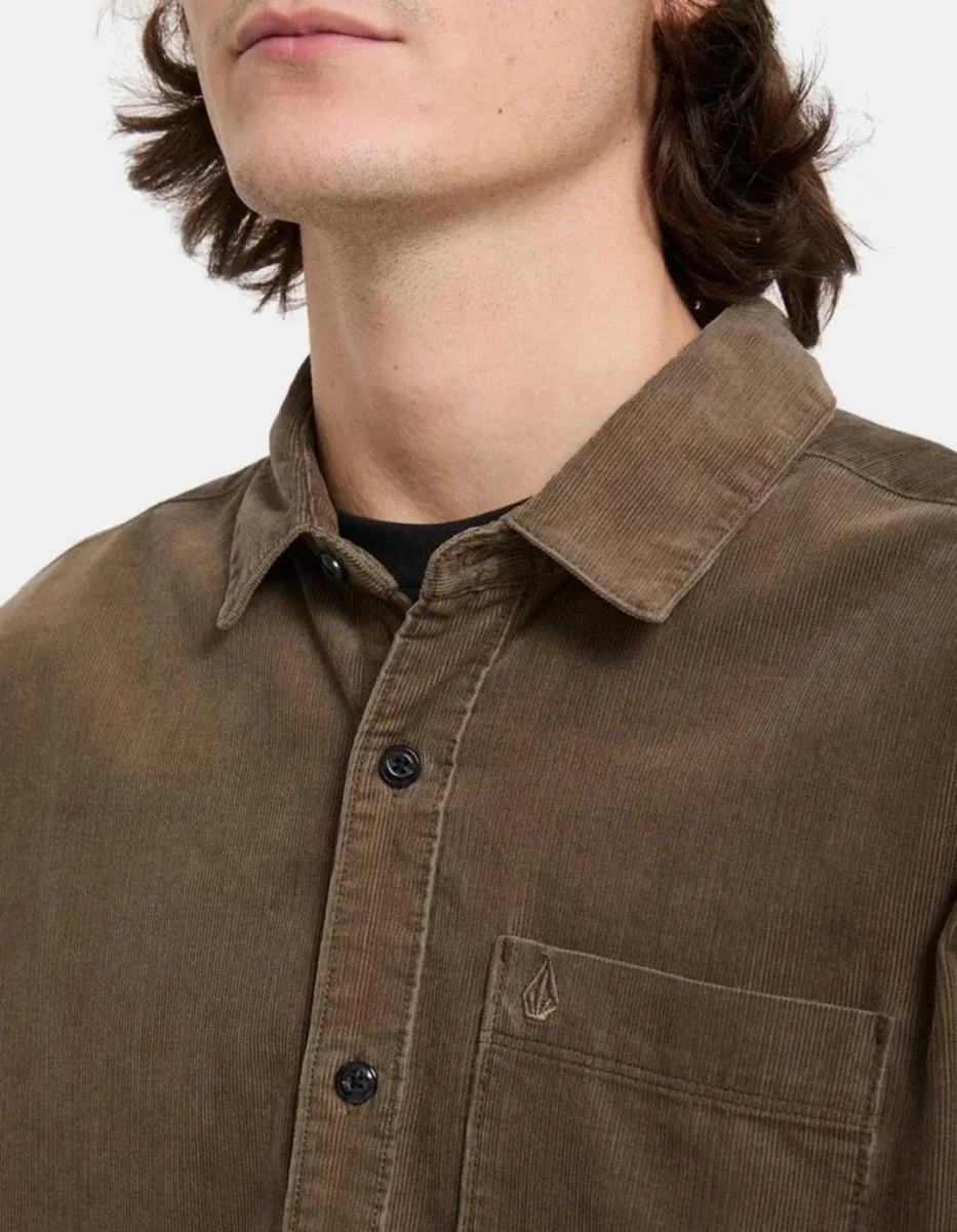 Camisa VOLCOM ZANDER CORD - Earth - Imagen 7
